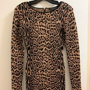BCBG Leopard Bandage Dress